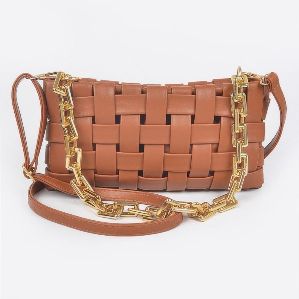 Braided Chain Crossbody Bag